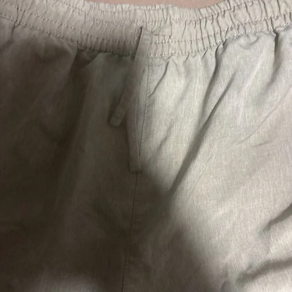 Hurley Shorts Blue And Tan 2  Elastic Waist Boys Youth Drawstring Size  Large